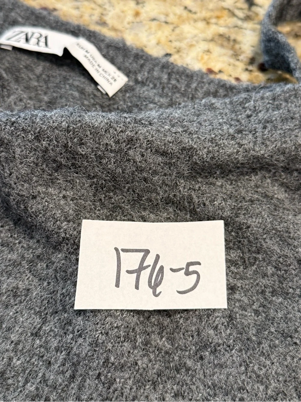 Zara charcoal gray cropped soft sweater tank SZ M